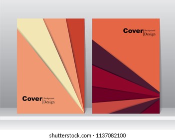 Cover background design with simply material design template. 