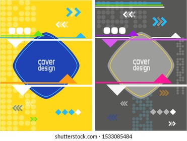 cover background designed with the arrangement of colors and styles in modern styles.