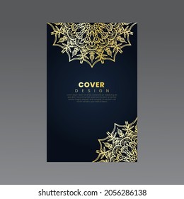 Cover   banner or card template and background with mandala