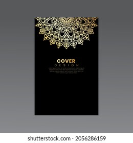 Cover   banner or card template and background with mandala