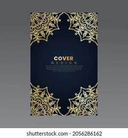Cover   banner or card template and background with mandala