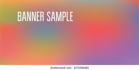 Cover banner gradient background with text. Minimalist graphic design layout template for advertising, creative and business concept. Abstract sale poster vector. Banner design.