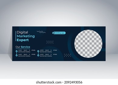 Cover and banner template abstract shapes creative concept file with layered