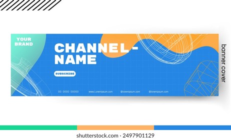 Cover banner Template liquid abstract gradient , Design a creative graphic banner for a web application.