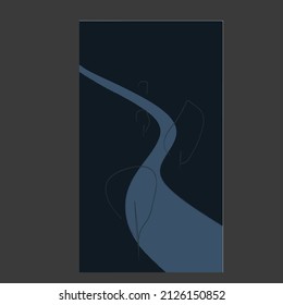 cover - blue road with tree