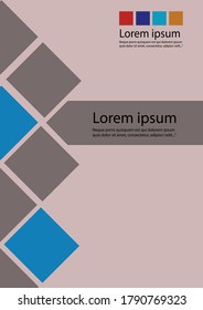 Cover book A4 blue and grey