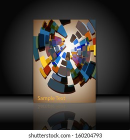 Cover for the book abstraction of a wave the text