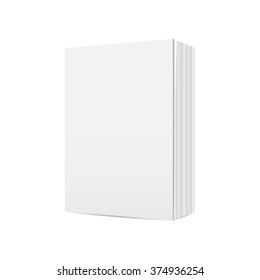 Cover Book blank isolated on white background. vector illustrations