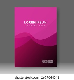 Diseño de fondo de Plantilla de libro de portada y folleto. para informe anual, revista, volante, póster. concepto de Vector 