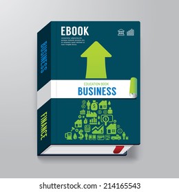 Cover Book Business Design  Template / Can Be Used For E-Book Cover/ E-Magazine Cover/ Vector Illustration