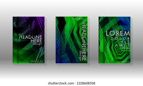 Cover book colorful hexagon abstract background. Transparent vector background in EPS 10.