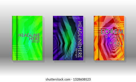 Cover book colorful hexagon abstract background. Transparent vector background in EPS 10.