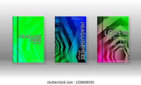 Cover book colorful hexagon abstract background. Transparent vector background in EPS 10.