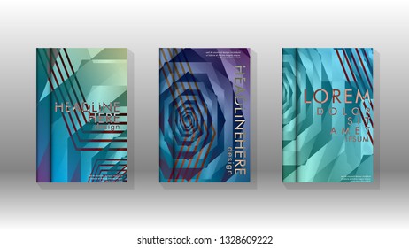 Cover book colorful hexagon abstract background. Transparent vector background in EPS 10.