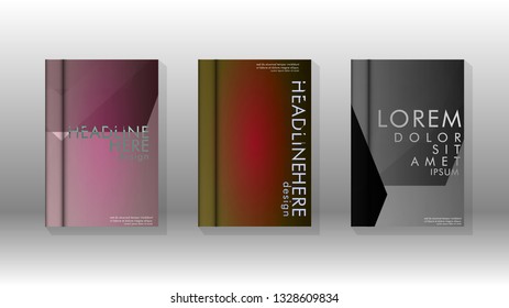 Cover book colorful hexagon abstract background. Transparent vector background in EPS 10.