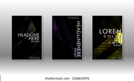 Cover book colorful hexagon abstract background. Transparent vector background in EPS 10.