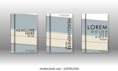 Cover book concept abstract geometric background with a combination of colors and shapes