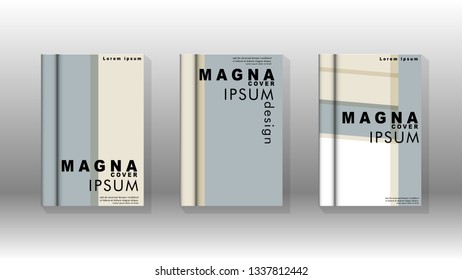 Cover book concept abstract geometric background with a combination of colors and shapes