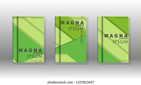 Cover book concept abstract geometric background with a combination of colors and shapes