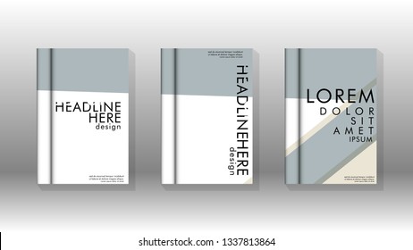 Cover book concept abstract geometric background with a combination of colors and shapes
