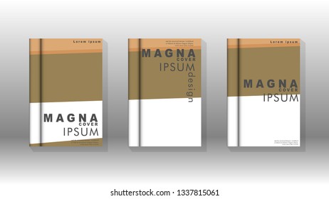 Cover book concept abstract geometric background with a combination of colors and shapes