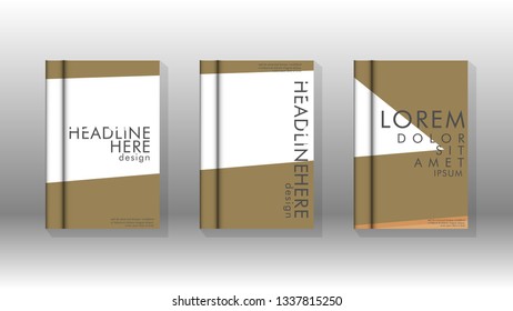 Cover book concept abstract geometric background with a combination of colors and shapes