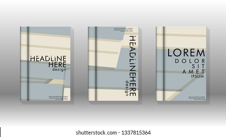 Cover book concept abstract geometric background with a combination of colors and shapes