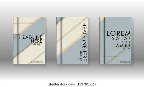 Cover book concept abstract geometric background with a combination of colors and shapes