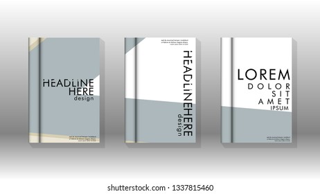 Cover book concept abstract geometric background with a combination of colors and shapes