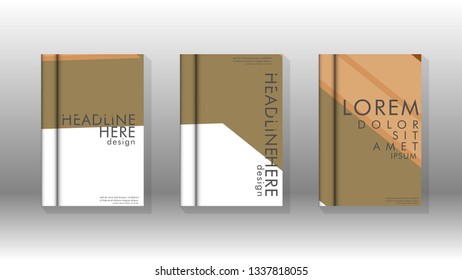 Cover book concept abstract geometric background with a combination of colors and shapes