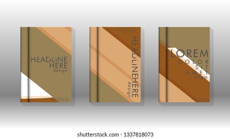 Cover book concept abstract geometric background with a combination of colors and shapes