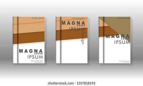 Cover book concept abstract geometric background with a combination of colors and shapes