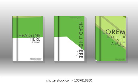 Cover book concept abstract geometric background with a combination of colors and shapes