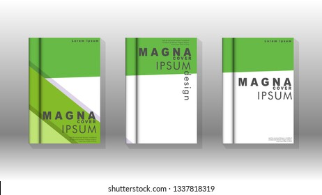 Cover book concept abstract geometric background with a combination of colors and shapes