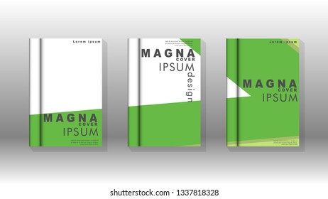 Cover book concept abstract geometric background with a combination of colors and shapes