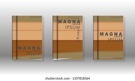Cover book concept abstract geometric background with a combination of colors and shapes