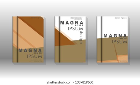 Cover book concept abstract geometric background with a combination of colors and shapes