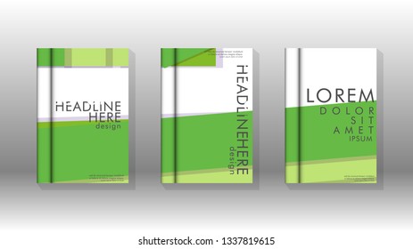 Cover book concept abstract geometric background with a combination of colors and shapes