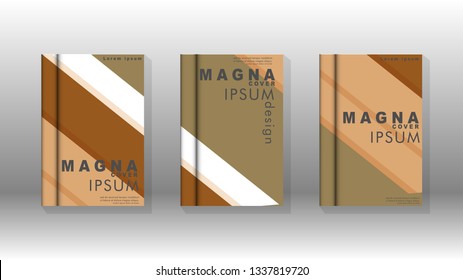 Cover book concept abstract geometric background with a combination of colors and shapes