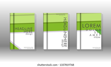 Cover book concept abstract geometric background with a combination of colors and shapes