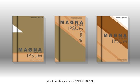 Cover book concept abstract geometric background with a combination of colors and shapes