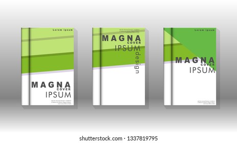 Cover book concept abstract geometric background with a combination of colors and shapes