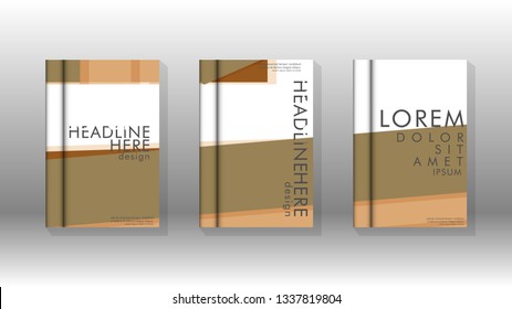 Cover book concept abstract geometric background with a combination of colors and shapes