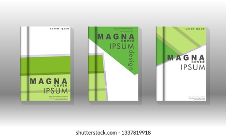 Cover book concept abstract geometric background with a combination of colors and shapes