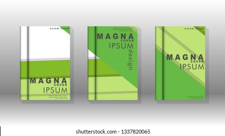 Cover book concept abstract geometric background with a combination of colors and shapes