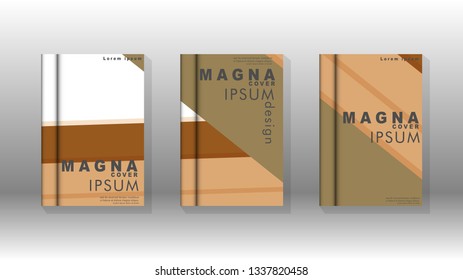Cover book concept abstract geometric background with a combination of colors and shapes