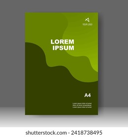 Cover book design in A4. for business. Brochure template, Annual report, Poster, magazine. Vector illustration