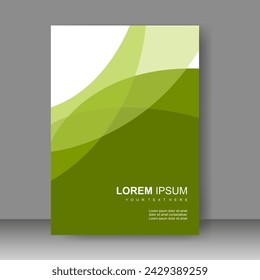 Cover book design in A4. for business. Brochure template, Annual report, Poster, magazine. Vector illustration