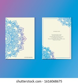 cover book design with mandala