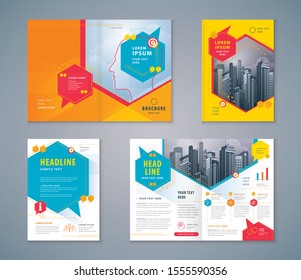 Cover Book Design Set, Colorful Speech Bubbles Background vector Template Brochures, flyer, presentations, leaflet, magazine, invitation card, annual report, social networks, talk bubbles